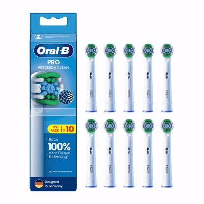 Oral-B Precision Clean Aufsteckbürsten 10er Set in Weiß.