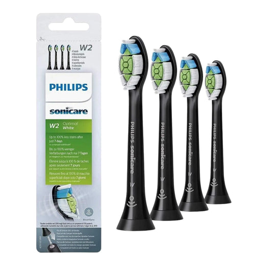 Philips Sonicare Optimal White Aufsteckbürsten in Schwarz 4er Set HX606413