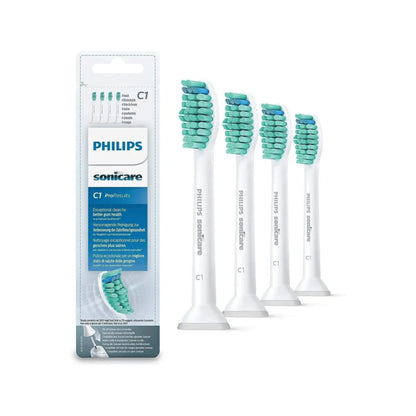 Philips Sonicare ProResults Aufsteckbürsten in Weiß 4er Set.
