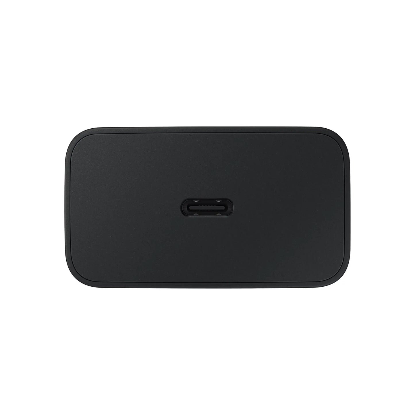 Das Bild zeigt das Samsung EP-T4510 Ladegerät 45W USB-C UK-Plug in Schwarz aus der Detailansicht.