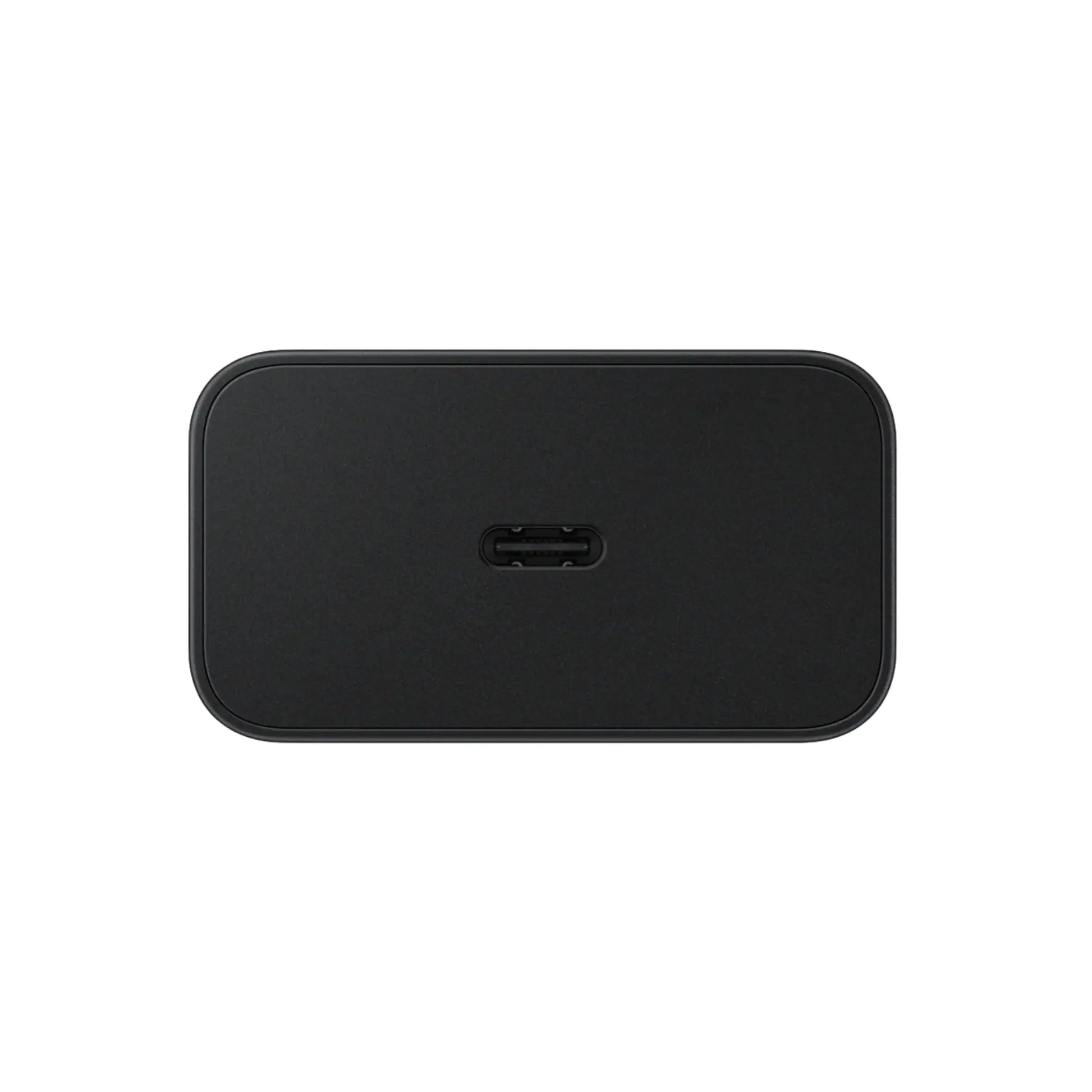 Das Bild zeigt das Samsung EP-T2510N Ladegerät 25W UK-Plug in Schwarz aus der Detailansicht.