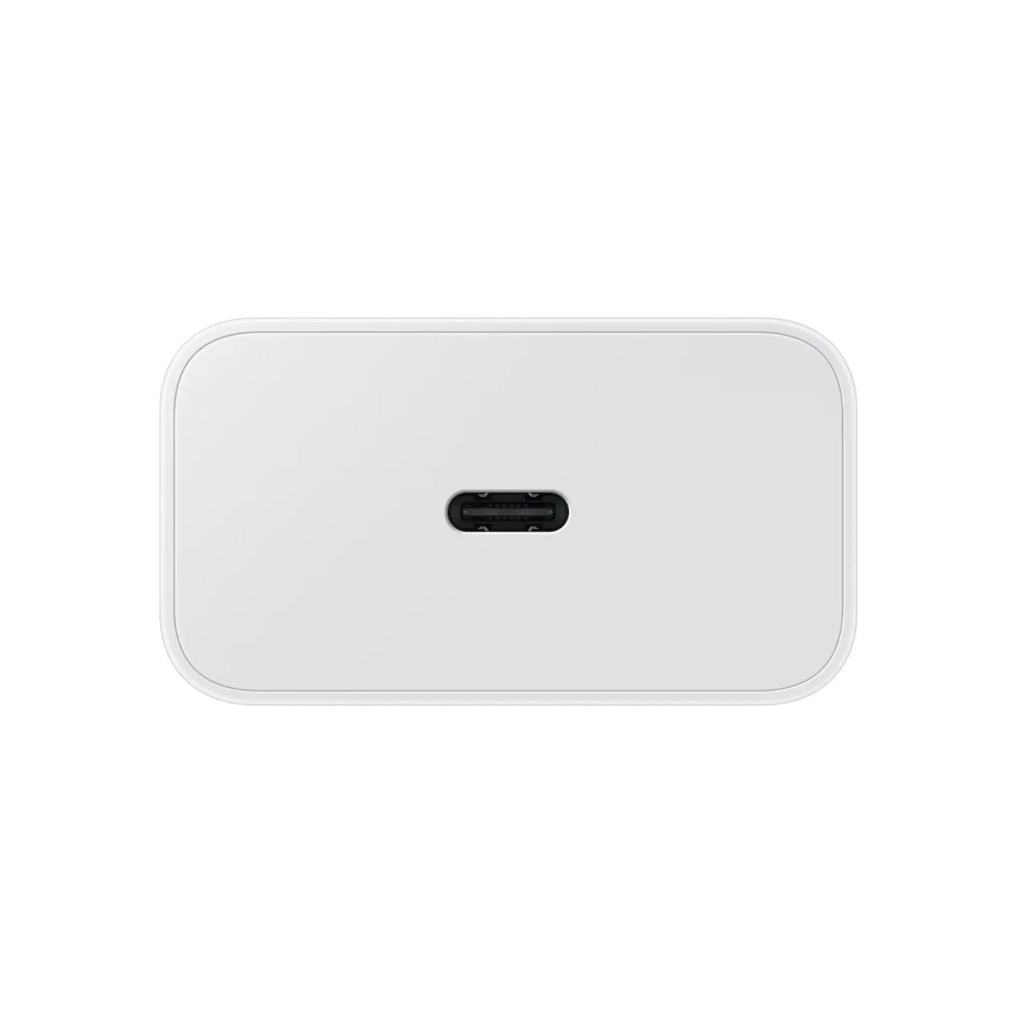 Das Bild zeigt das Samsung EP-T2510N Ladegerät 25W UK-Plug in Schwarz aus der Detailansicht.
