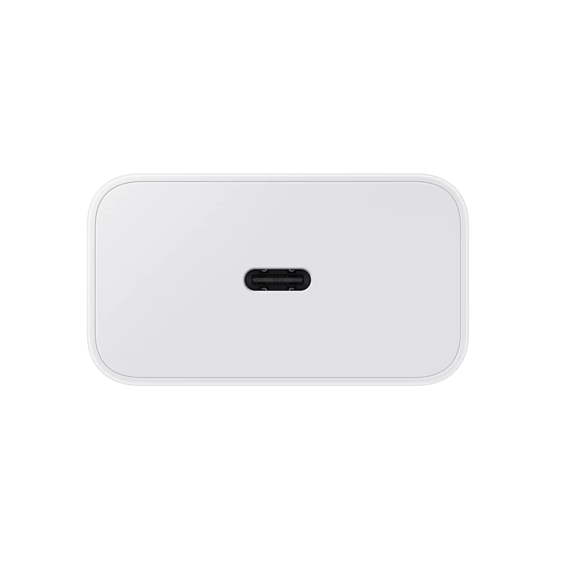 Das Bild zeigt das Samsung EP-T2510N Ladegerät 25W UK-Plug in Schwarz aus der Detailansicht.
