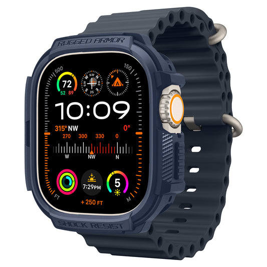 Spigen Rugged Armor, navy blue - Apple Watch Ultra 2/1 49mm