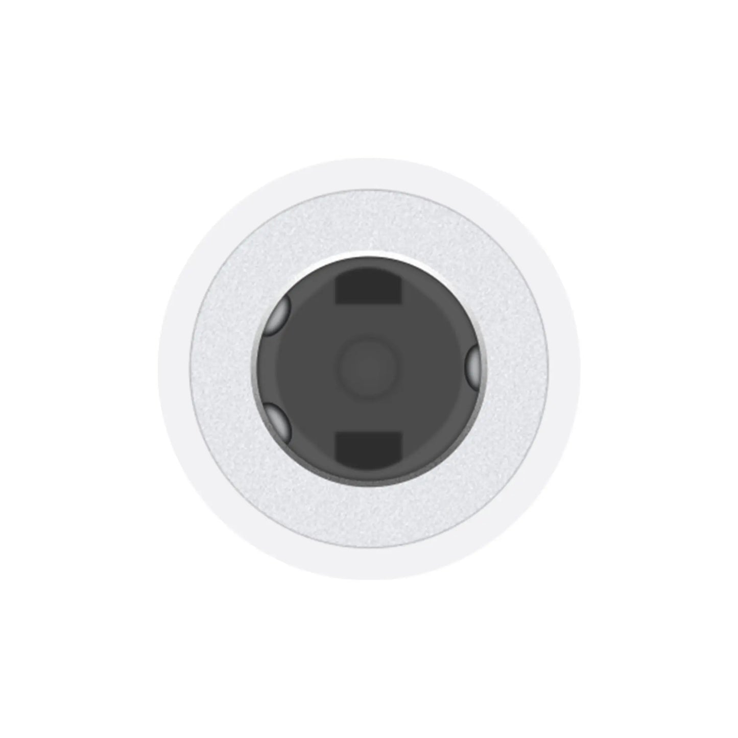 Das Bild zeigt den Apple AUX-Adpater USB-C auf 3,5-mm Klinkenstecker in der Detailansicht. 