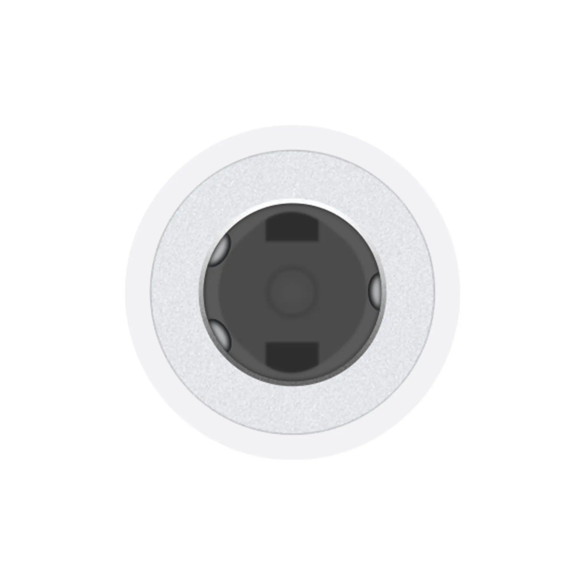 Das Bild zeigt den Apple AUX-Adpater USB-C auf 3,5-mm Klinkenstecker in der Detailansicht. 