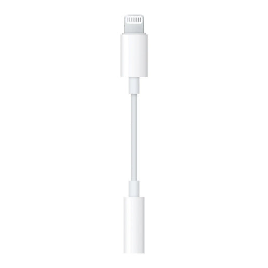 Apple AUX Adapter Lightning auf 3,5 mm Klinkenstecker für die Verbindung von Kopfhörern und Geräten.