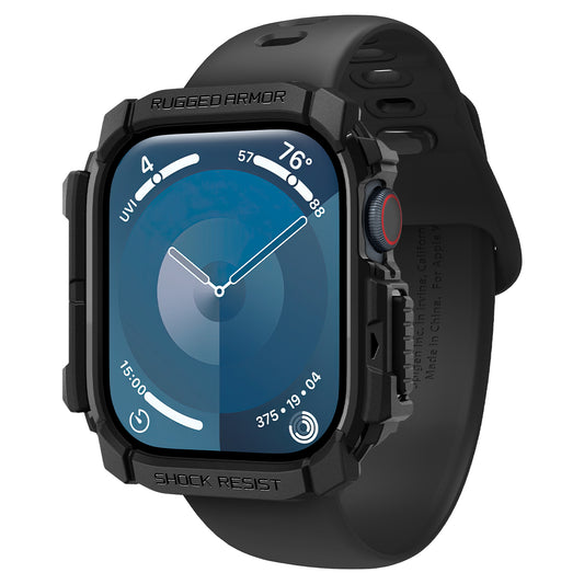 Spigen Rugged Armor, matte black - Apple Watch 10 46mm