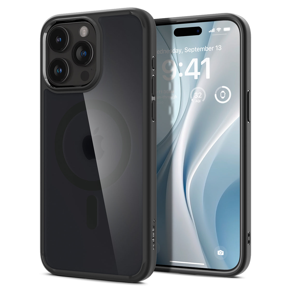 Spigen Ultra Hybrid MagSafe, frost black - iPhone 15 Pro Max