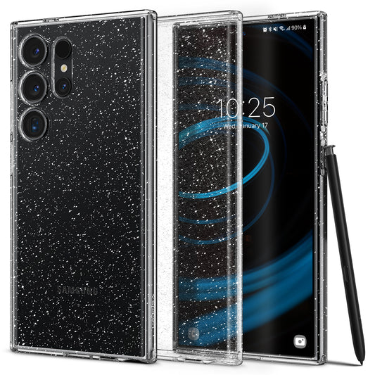 Spigen Liquid Crystal Glitter, crystal quartz - Samsung Galaxy S24 Ultra