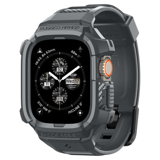 Spigen Rugged Armor Pro, dark gray - Apple Watch Ultra 2/1 49mm