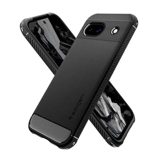 Spigen Rugged Armor - matte black - Google Pixel 8a