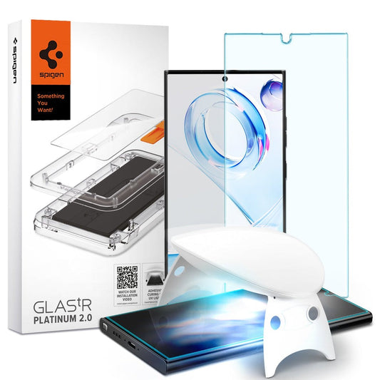 Spigen Glass tR Platinum Tray 2.0 (1P) Transparency - Samsung Galaxy S23 Ultra