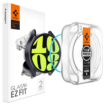 Spigen Glass tR EZ Fit 2 Pack - Samsung Galaxy Watch6 44mm