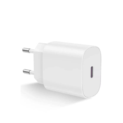 Das Bild zeigt das Firelia Ladegerät 20W USB-C in Weiß. 