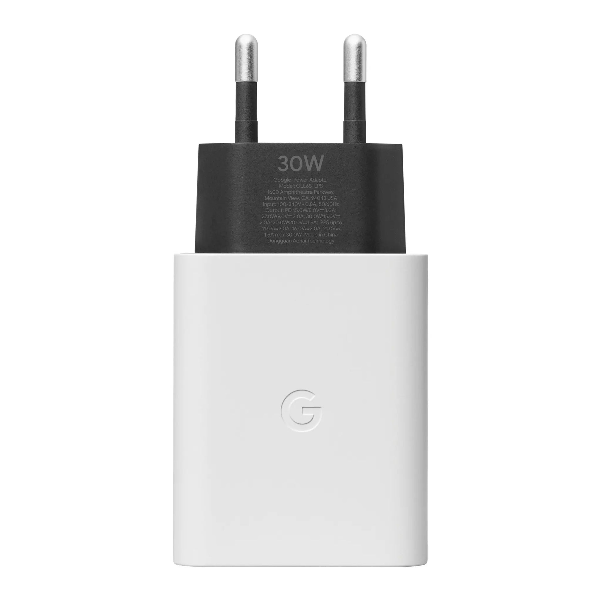 Google GA03501US Ladegerät 30W Weiß schnelles USB-C Netzteil.