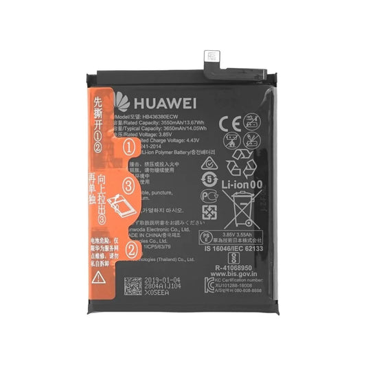 Auf diesem Produktbild wird der Huawei Akku HB436380ECW Li-Ion 3.85 Volt 3650 mAh abgebildet.