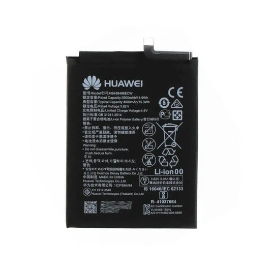 Auf diesem Produktbild wird der Huawei Akku H​B436486ECW Li-Ion-Polymer 3.82 Volt 3900 mAh abgebildet.