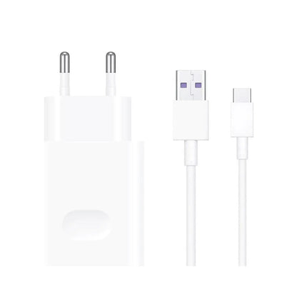 Huawei CP404B Ladegerät 22,5W mit USB-C Ladekabel Weiß.