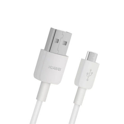 Das Bild zeigt das Huawei Ladekabel in Weiß aus der Detailansicht.