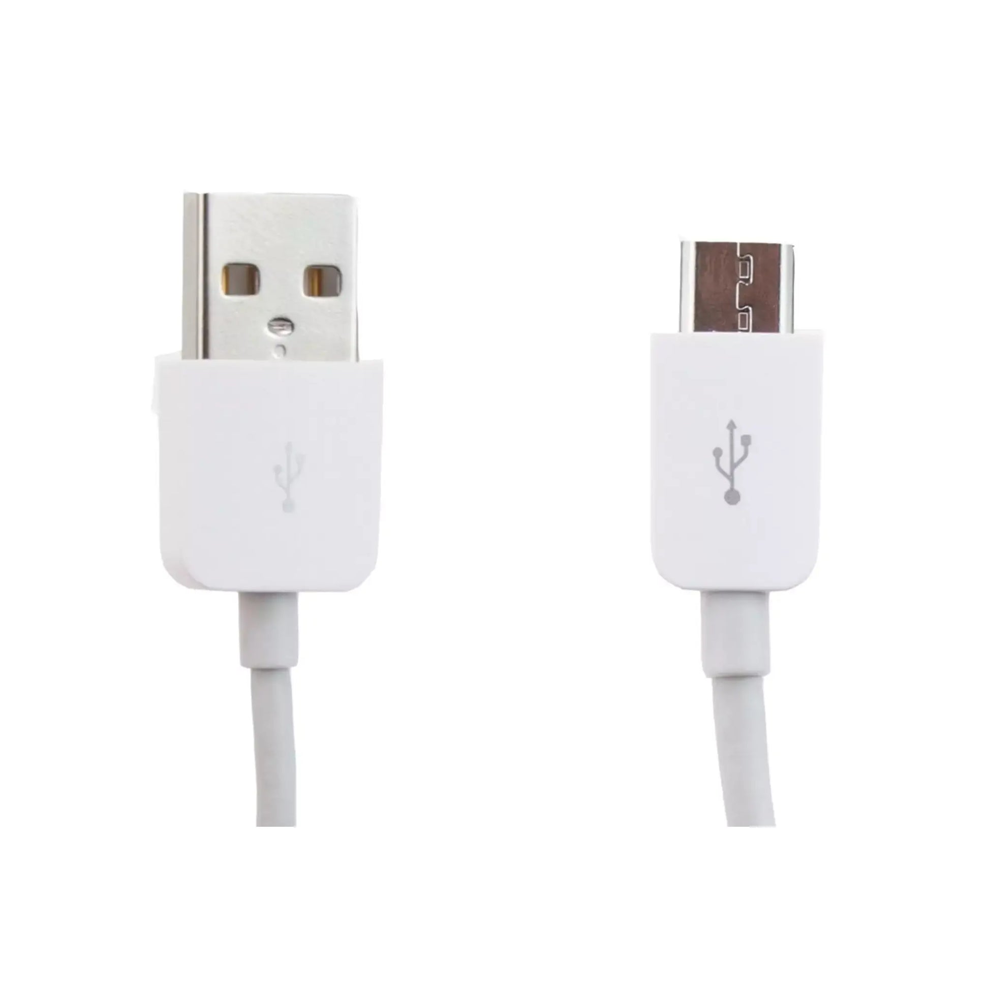 Das Bild zeigt das Huawei Micro-USB-Ladekabel in Weiß. 