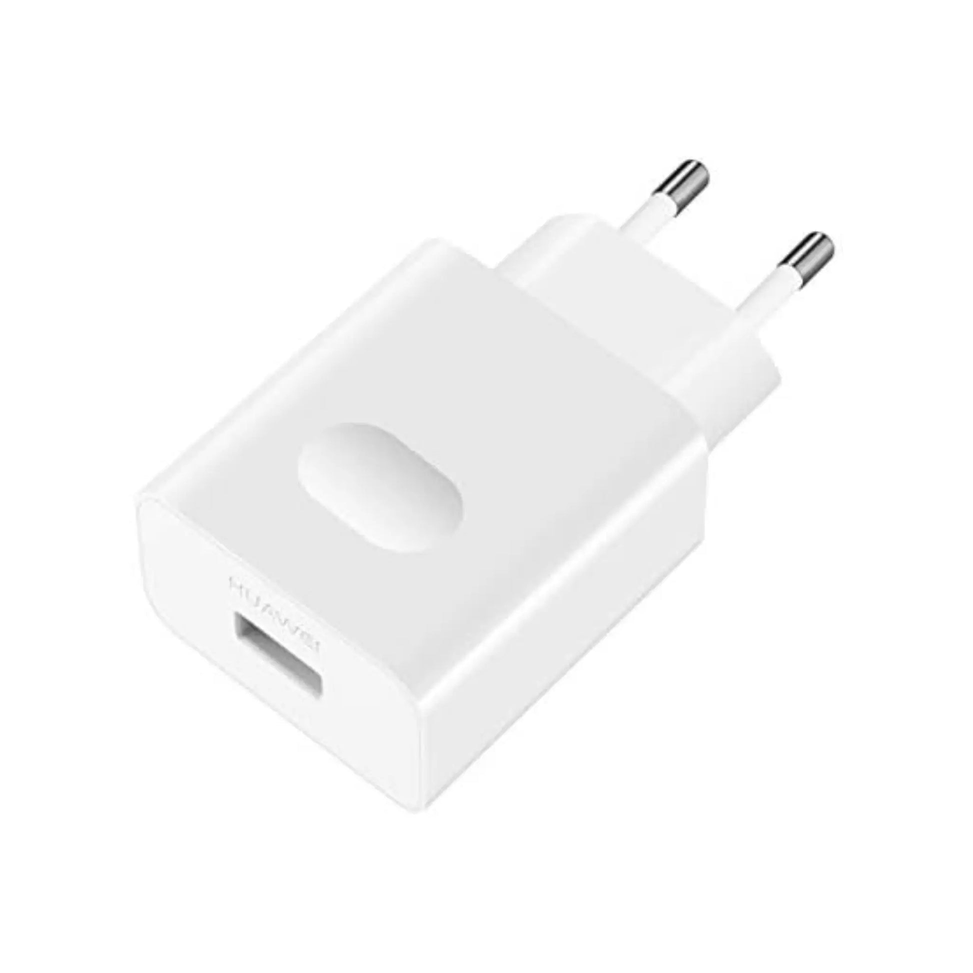 Das Bild zeigt das Huawei HW-100400E00 Ladegerät 40W in weiß aus der Seitenansicht.