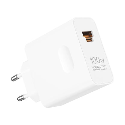 Das Bild zeigt das Huawei Superpower Wall Charger Ladegerät 100W in Weiß.