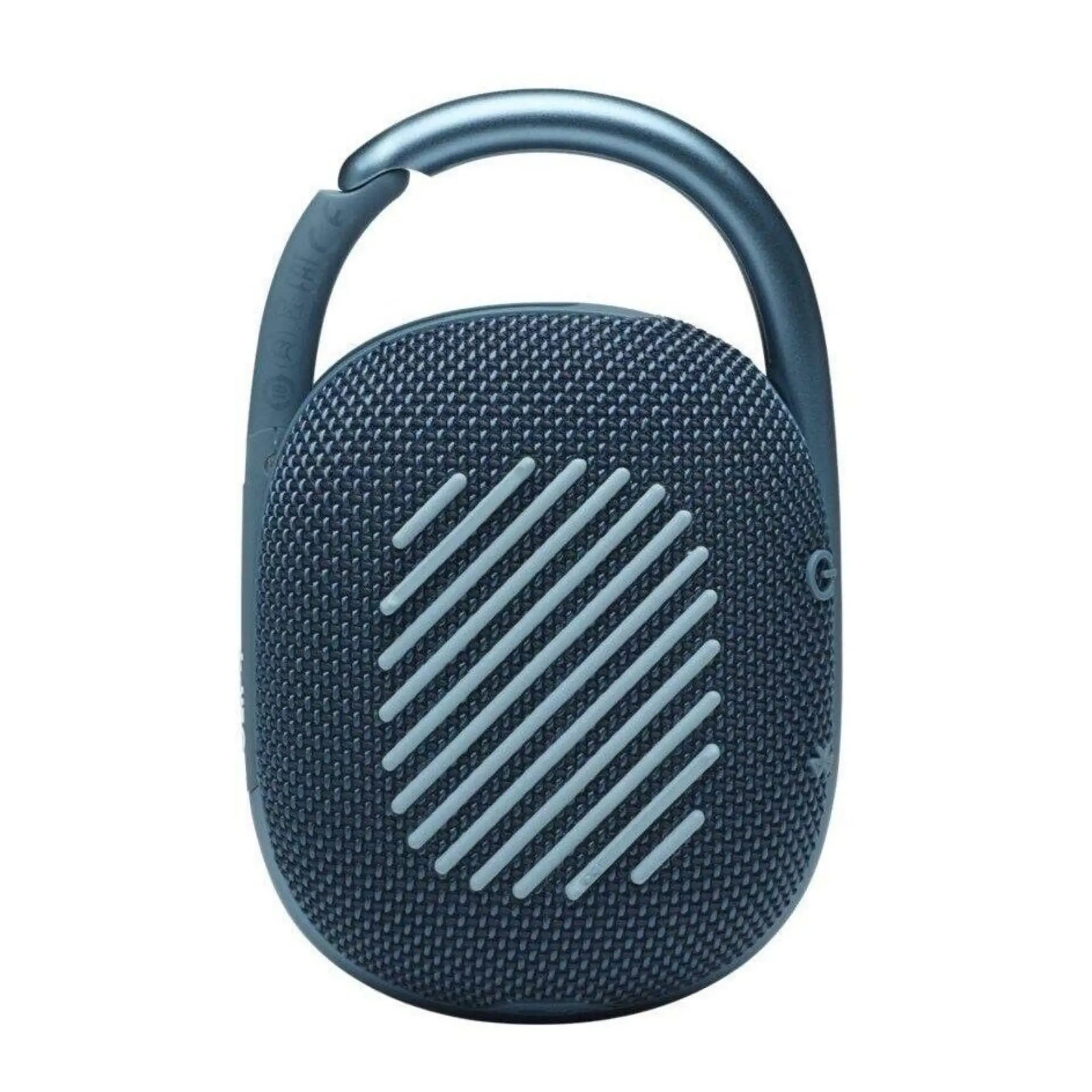 Das Bild zeigt den JBL Clip 4 Bluetooth Lautsprecher in Blau.