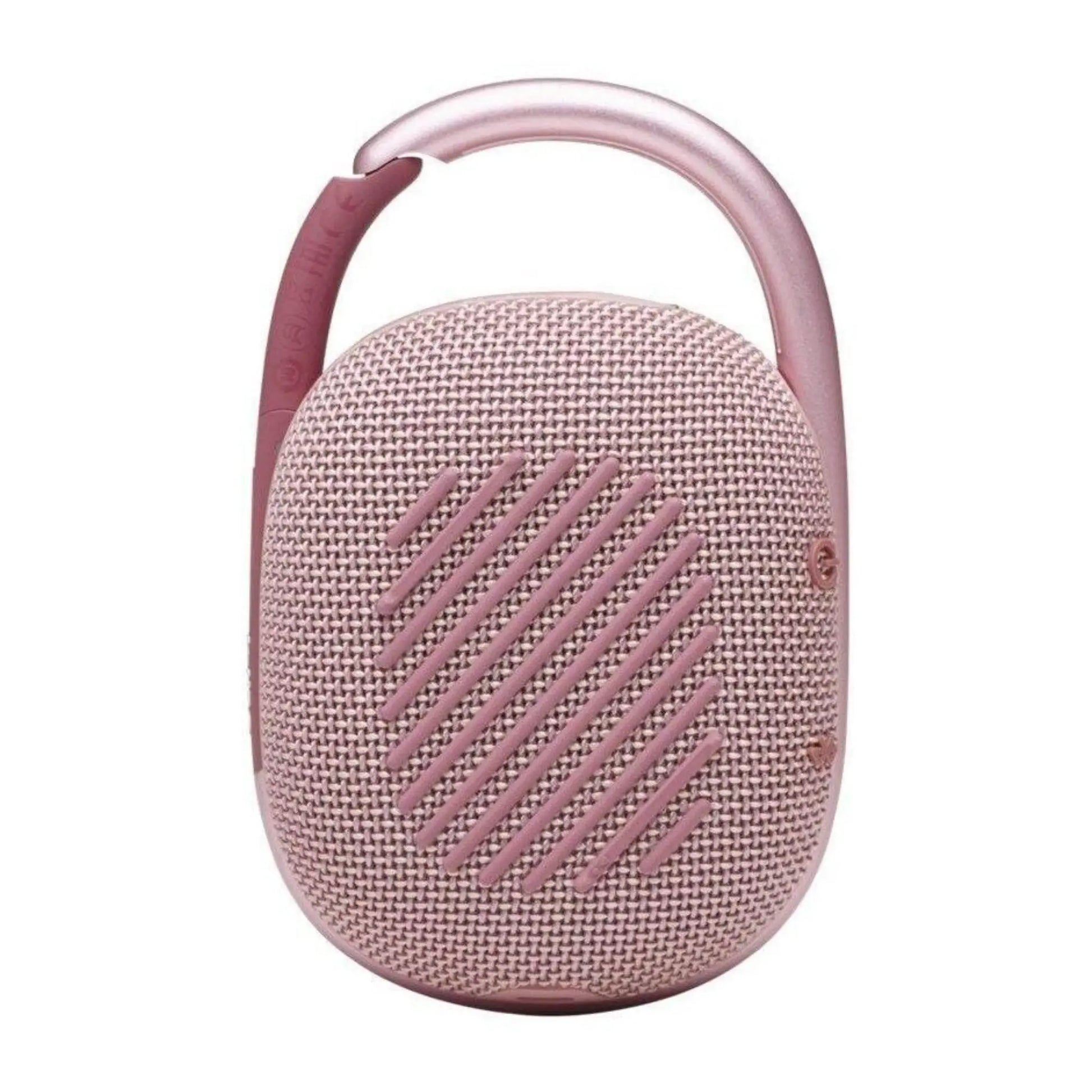 Das Bild zeigt den JBL Clip 4 Bluetooth Lautsprecher in Rosa.
