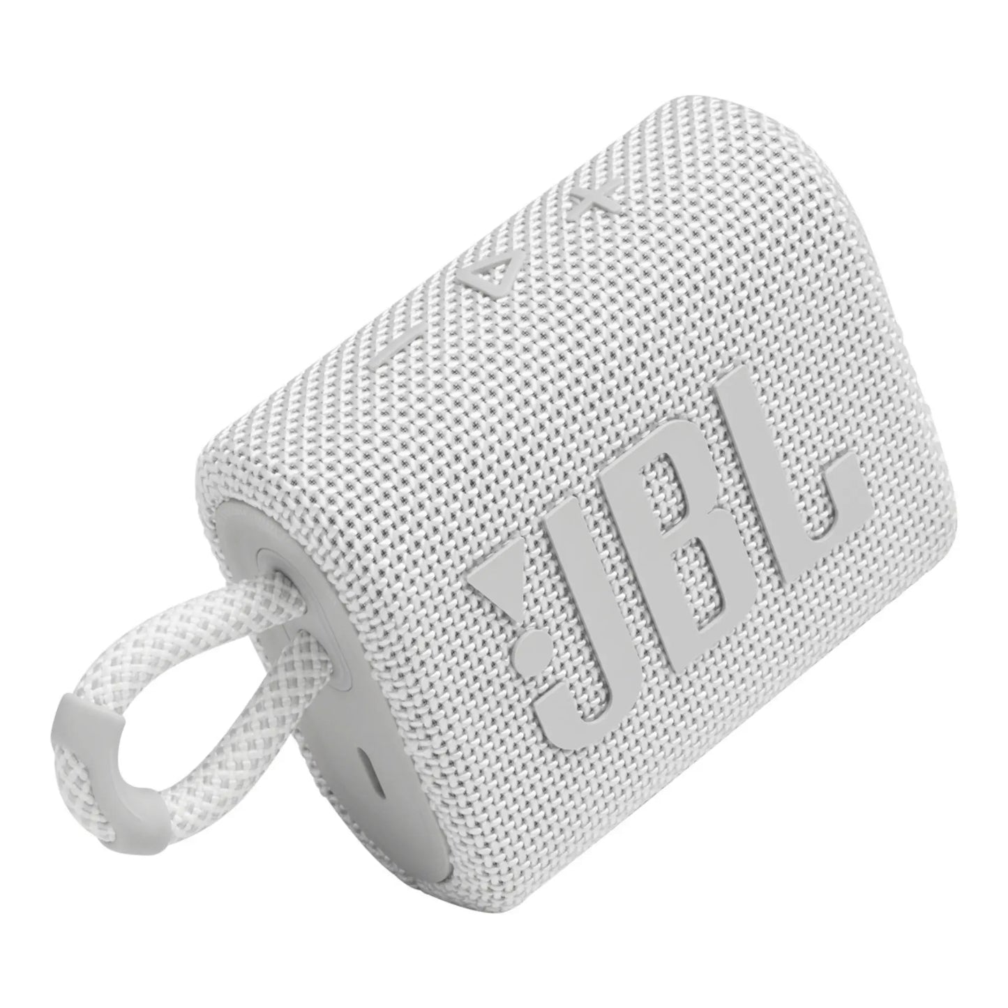 JBL Go 3 Bluetooth Lautsprecher in Grau für tragbaren Sound und kompaktes Design.