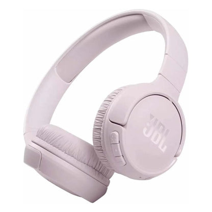 JBL Tune 510BT Bluetooth Kopfhörer in Rosa für kabellosen Sound und bequemes Tragen.