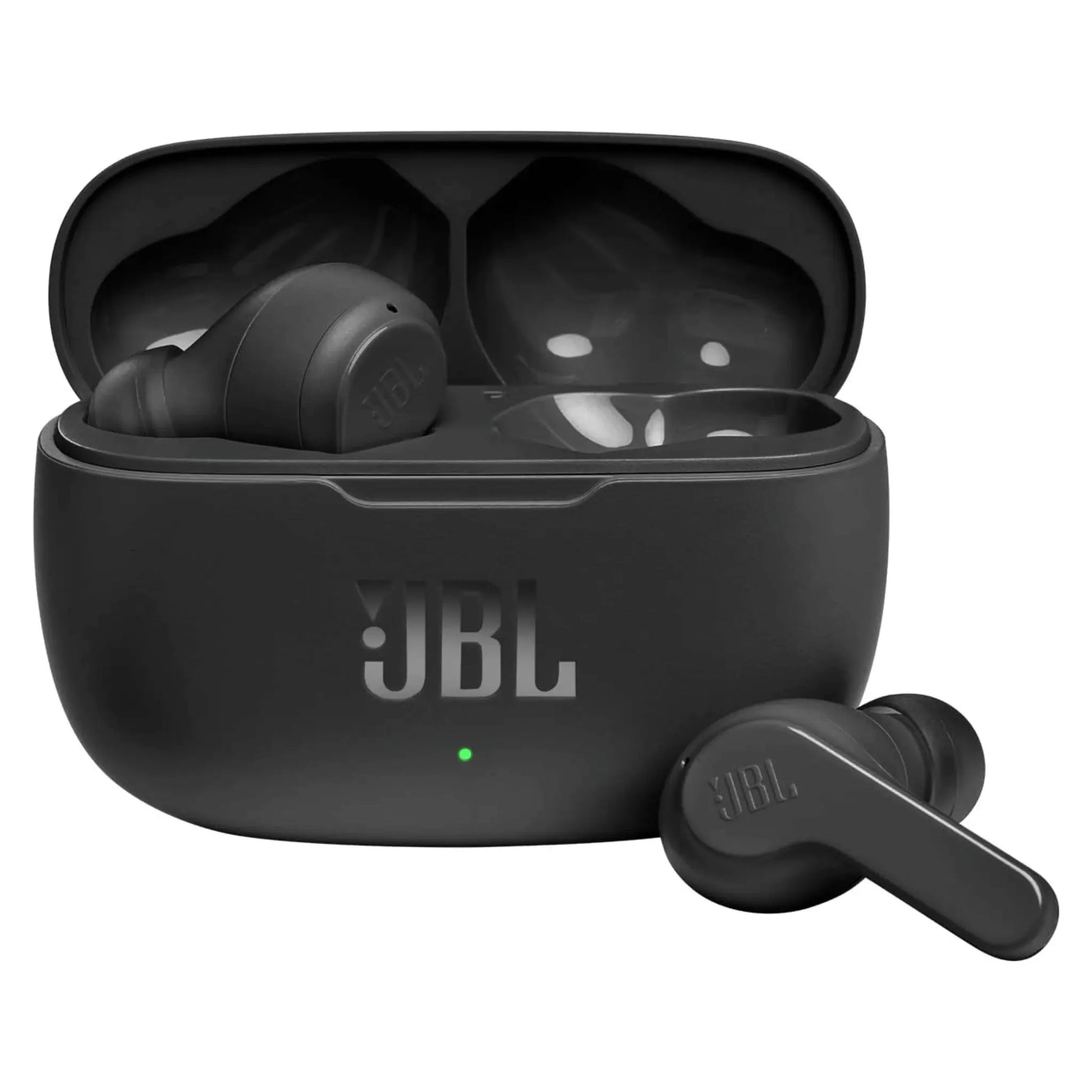 JBL Wave 200 TWS In-Ear Kopfhörer in Schwarz für kabellosen Komfort und klaren Sound.
