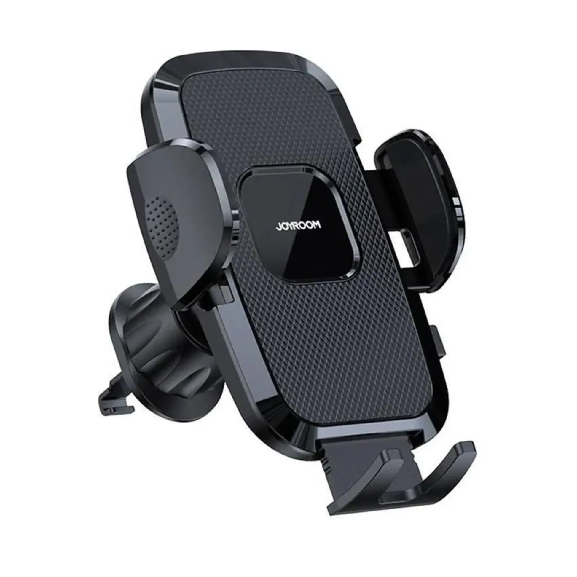 Das Bild zeigt die Joyroom JR-ZS259 Kfz-Handyhalterung in Schwarz aus der Frontansicht.