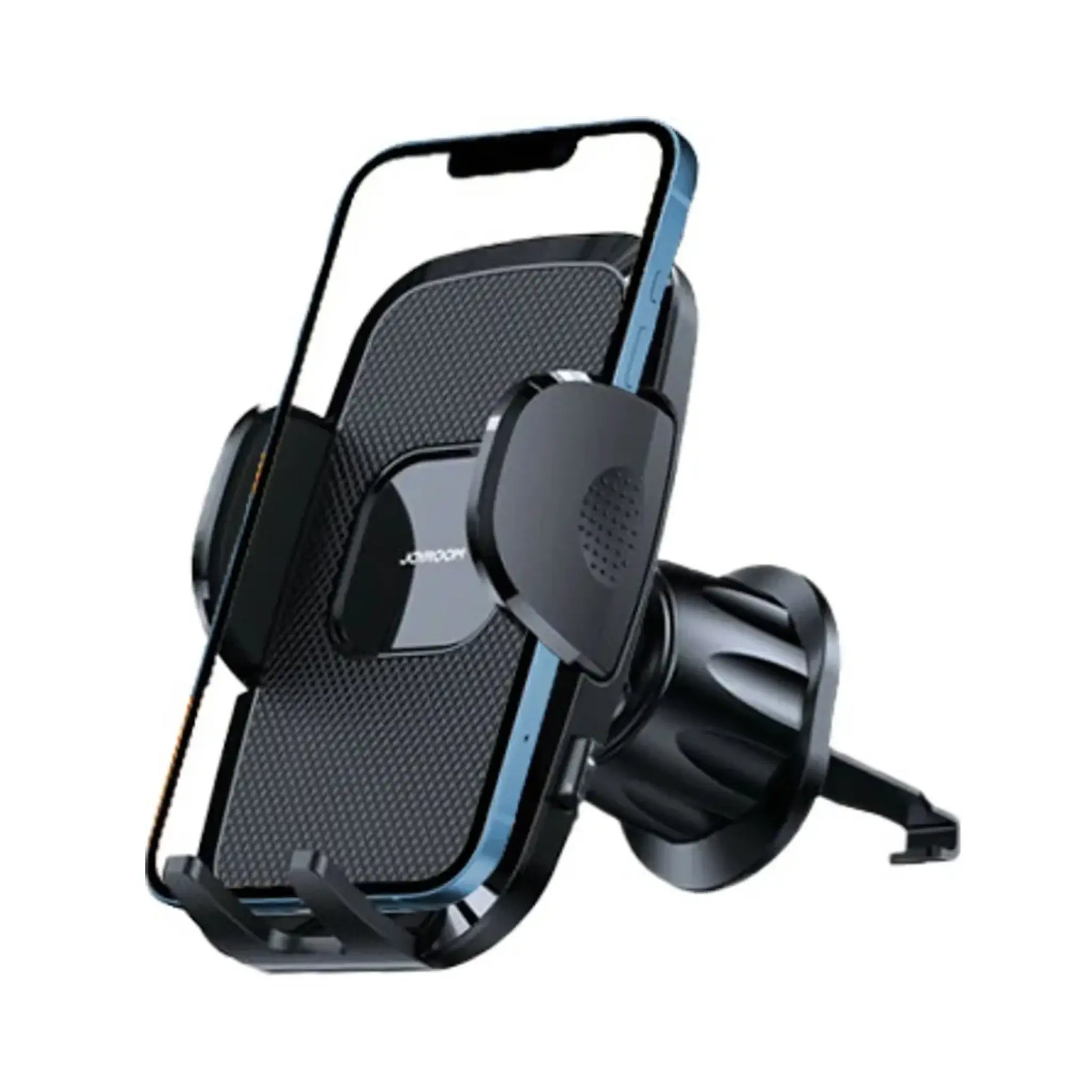 Das Bild zeigt die Joyroom JR-ZS259 Kfz-Handyhalterung in Schwarz aus der Schrägansicht.