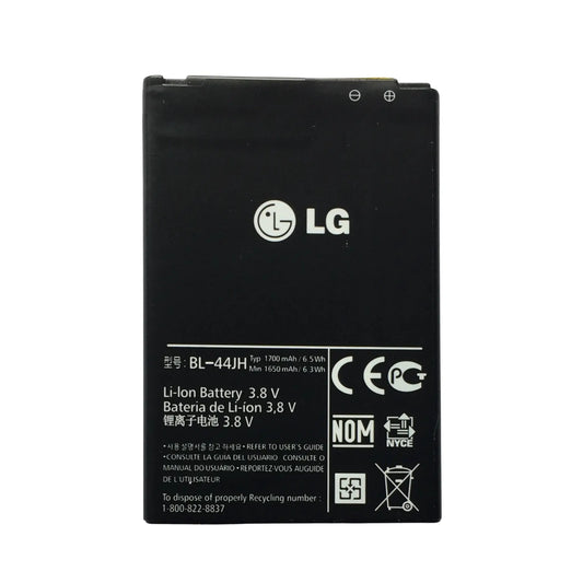 Auf diesem Produktbild wird der LG Akku BL-44JH Li-Ion 3.8 Volt 1700 mAh abgebildet.