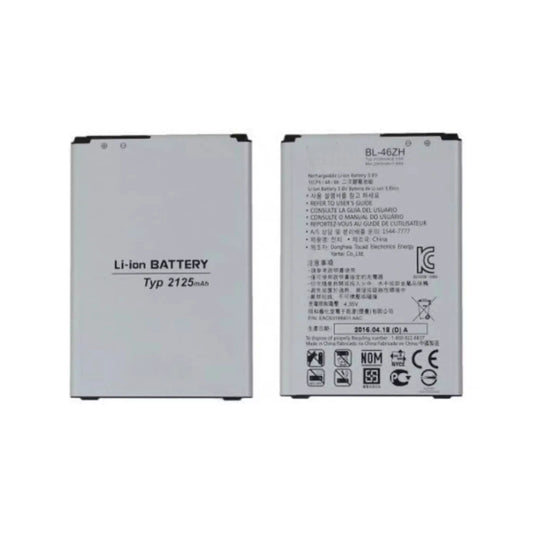 Auf diesem Produktbild wird der LG Akku BL-46ZH Li-Ion 3.8 Volt 2045 mAh abgebildet.