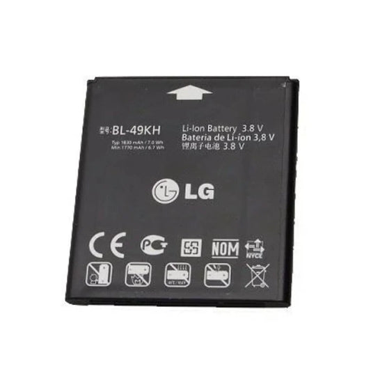 Auf diesem Produktbild wird der LG Akku BL-49KH Li-Ion 3.8 Volt 1830 mAh abgebildet.