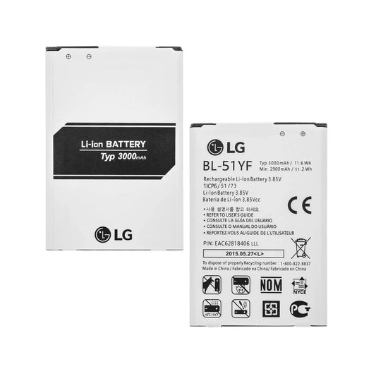 Auf diesem Produktbild wird der LG Akku BL-51YF Li-ion 3.85 Volt 3000 mAh abgebildet.