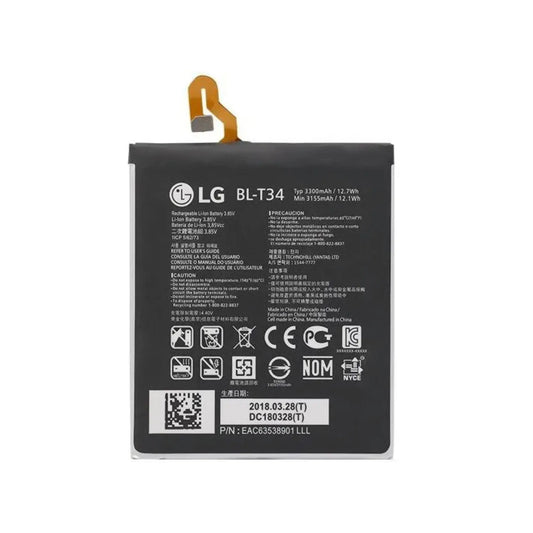 Auf diesem Produktbild wird der LG Akku BL-T34 Li-Ion 3.85 Volt 3300 mAh abgebildet.