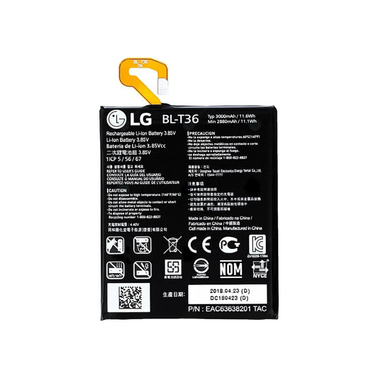 Auf diesem Produktbild wird der LG Akku BL-T36 Li-Ion 3.85 Volt 3000 mAh abgebildet.