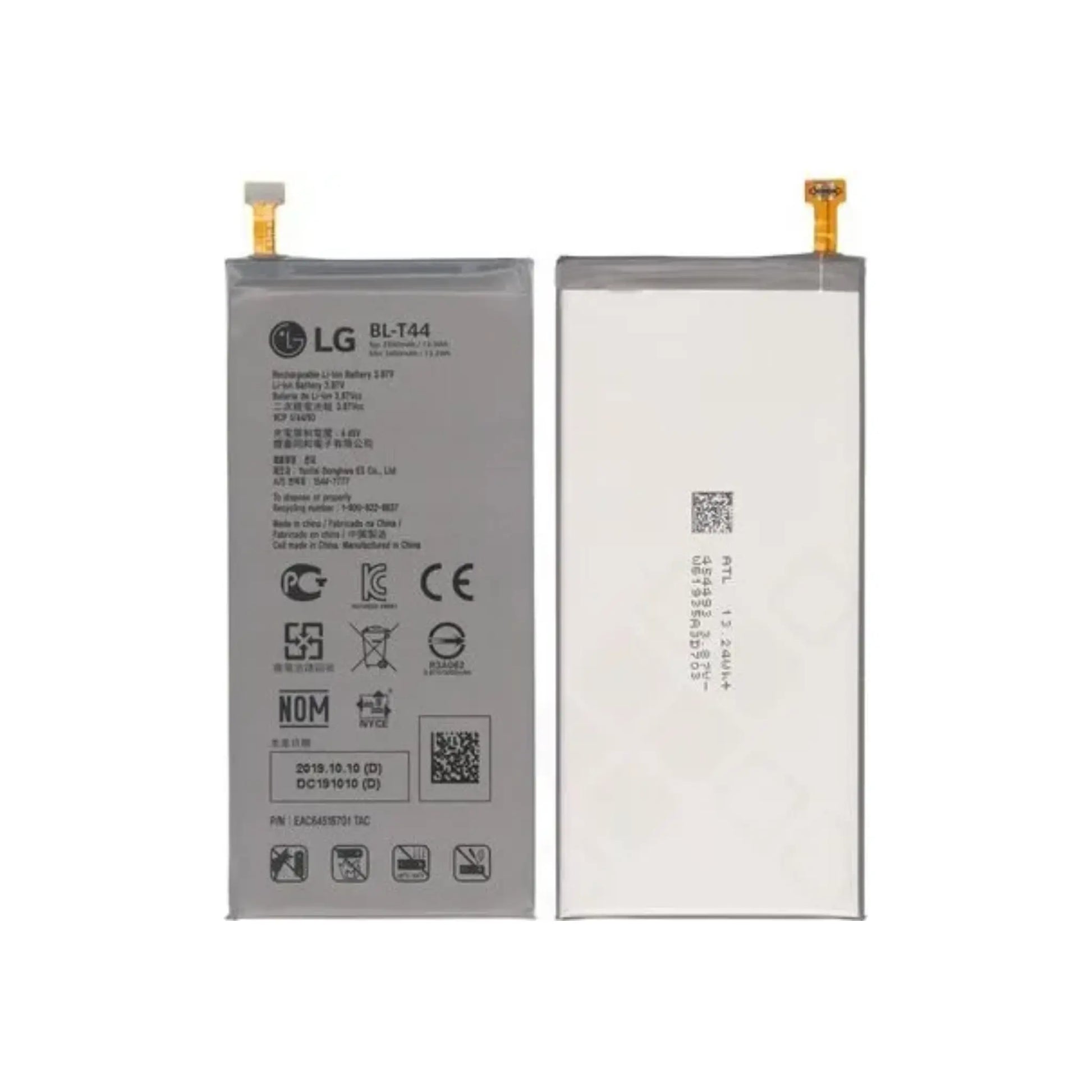 Auf diesem Produktbild wird der LG Akku BL-T44 Li-Ion-Polymer 3.87 Volt 3400 mAh abgebildet.
