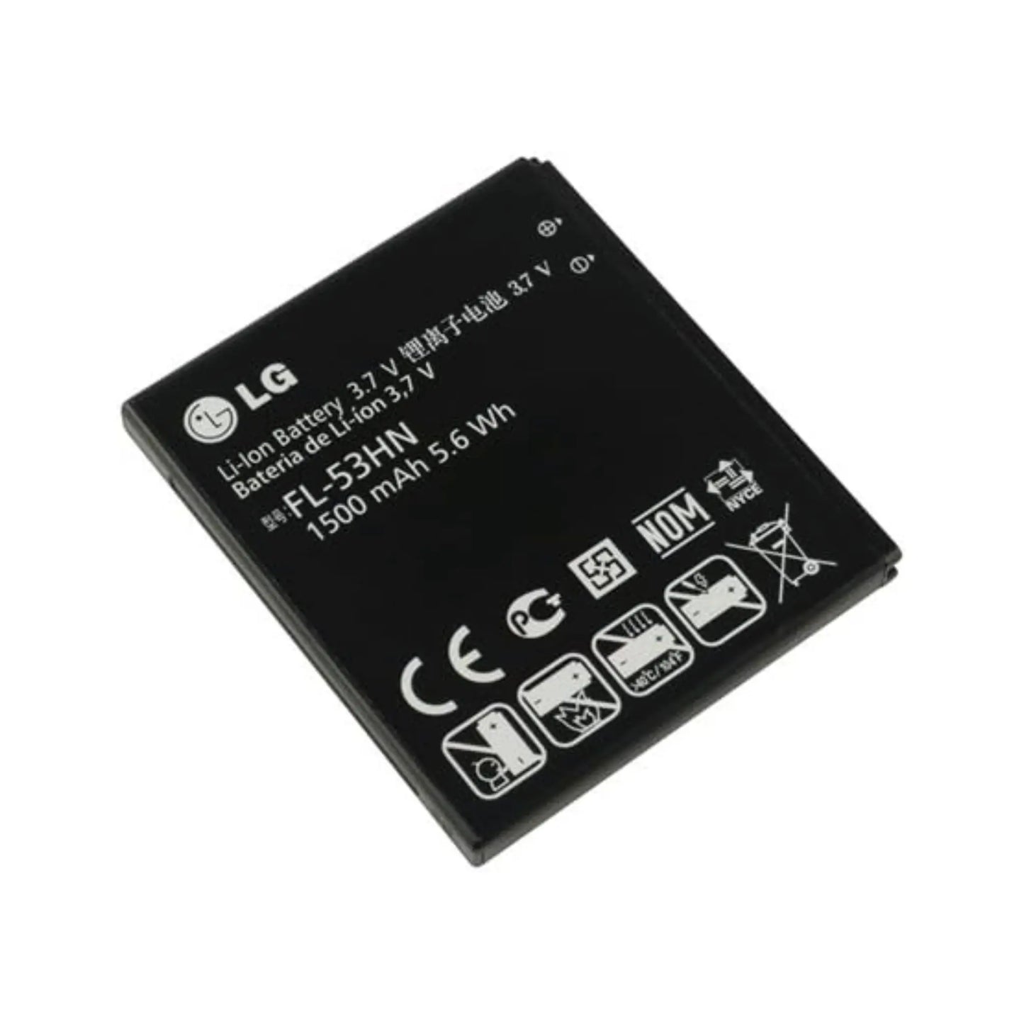 Auf diesem Produktbild wird der LG Akku FL-53HN Li-Ion 3.7 Volt 1500 mAh abgebildet.