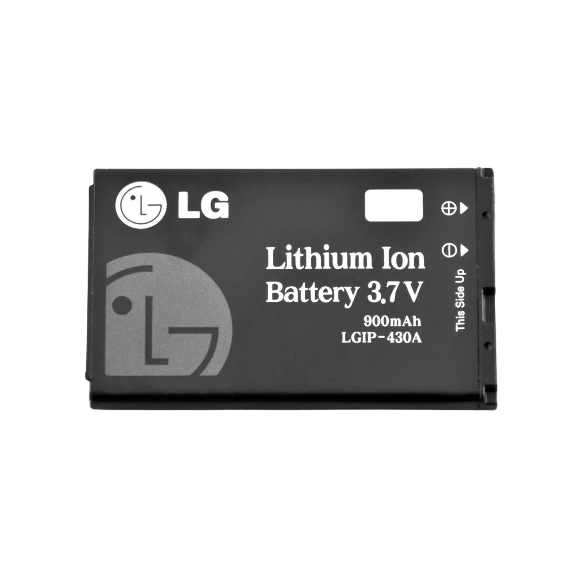 Auf diesem Produktbild wird der LG Akku LGIP-430A 3.7 Volt 900 mAh abgebildet.