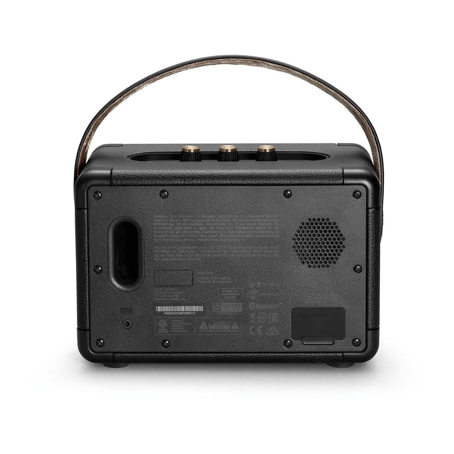Rückseite vom Marshall Kilburn II Bluetooth Lautsprecher mit Anschlüssen