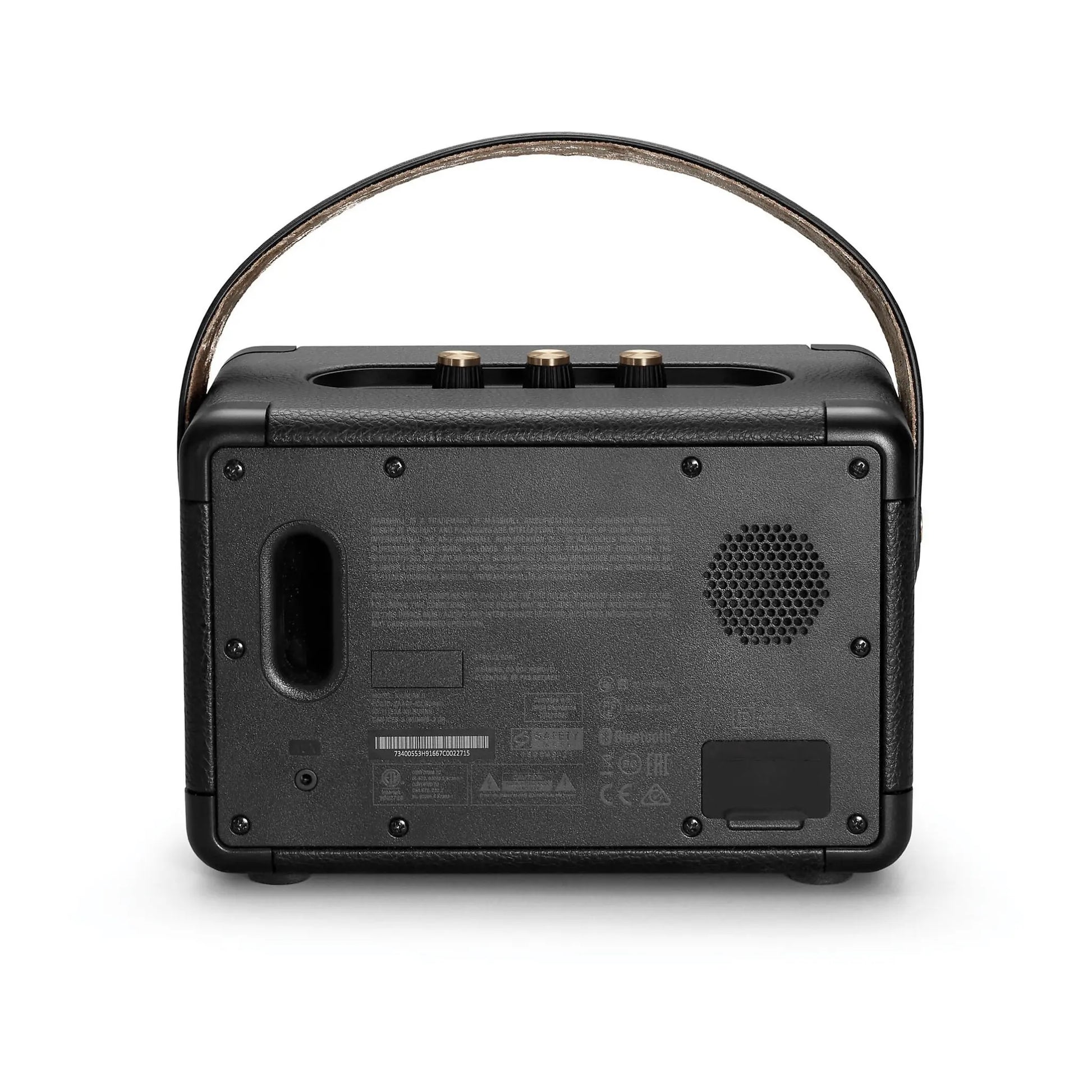 Rückseite vom Marshall Kilburn II Bluetooth Lautsprecher mit Anschlüssen