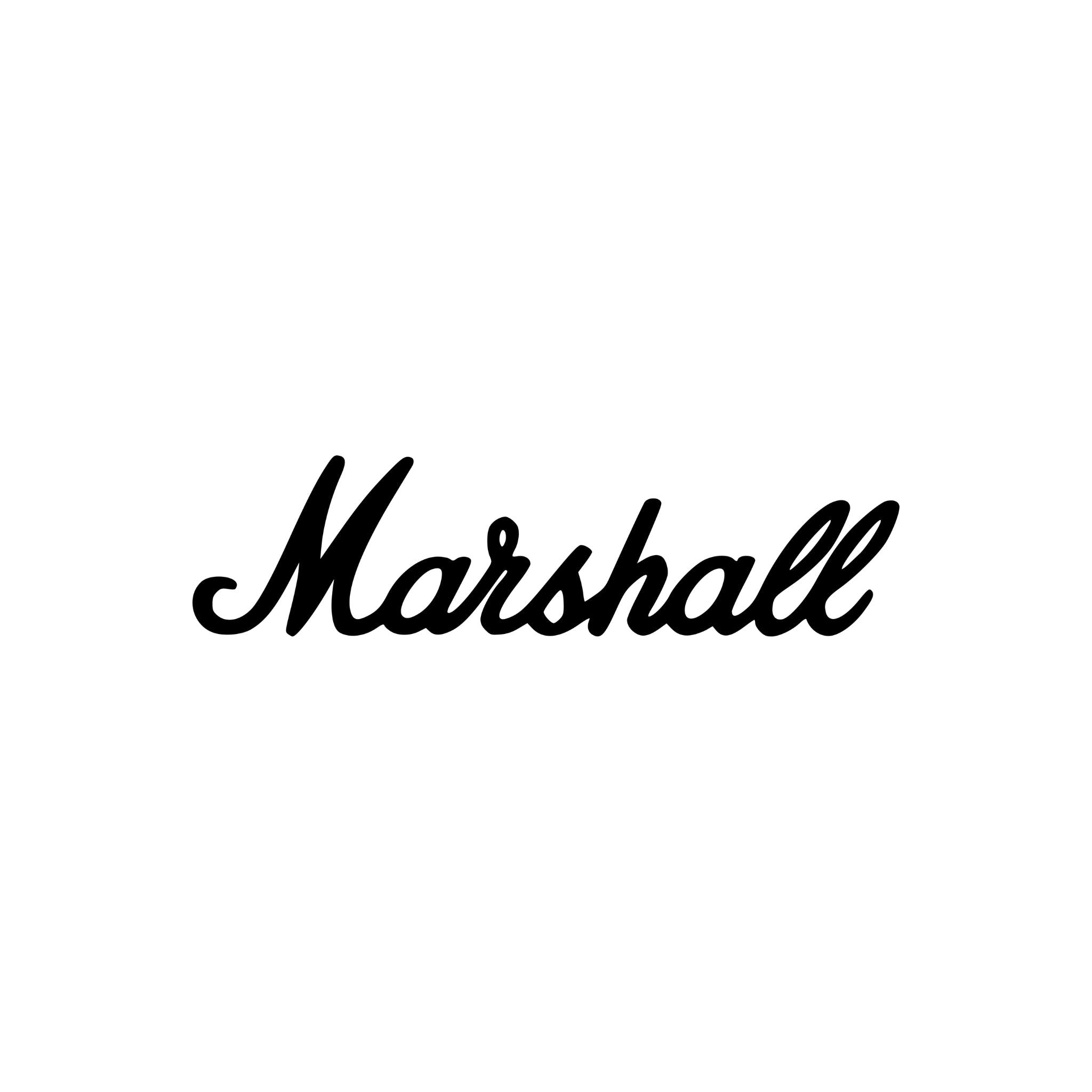 Das ist eine Abbildung von dem Marshall Logo.