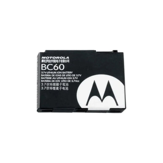 Auf diesem Produktbild wird der Motorola Akku BC60 Li-Ion 3.7 Volt 850 mAh abgebildet.