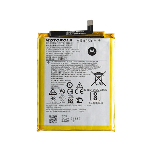 Auf diesem Produktbild wird der Motorola Akku HE50 Li-Ion-Polymer 3.8 Volt 5000 mAh abgebildet.