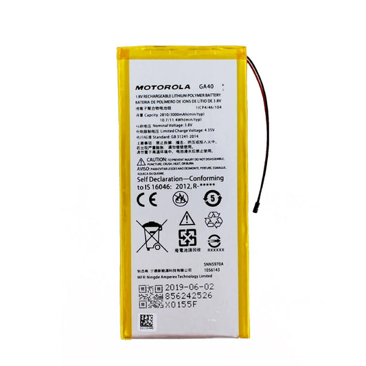 Auf diesem Produktbild wird der Motorola Akku GA40 Lithium-Polymer 3.8 Volt 2700 mAh abgebildet