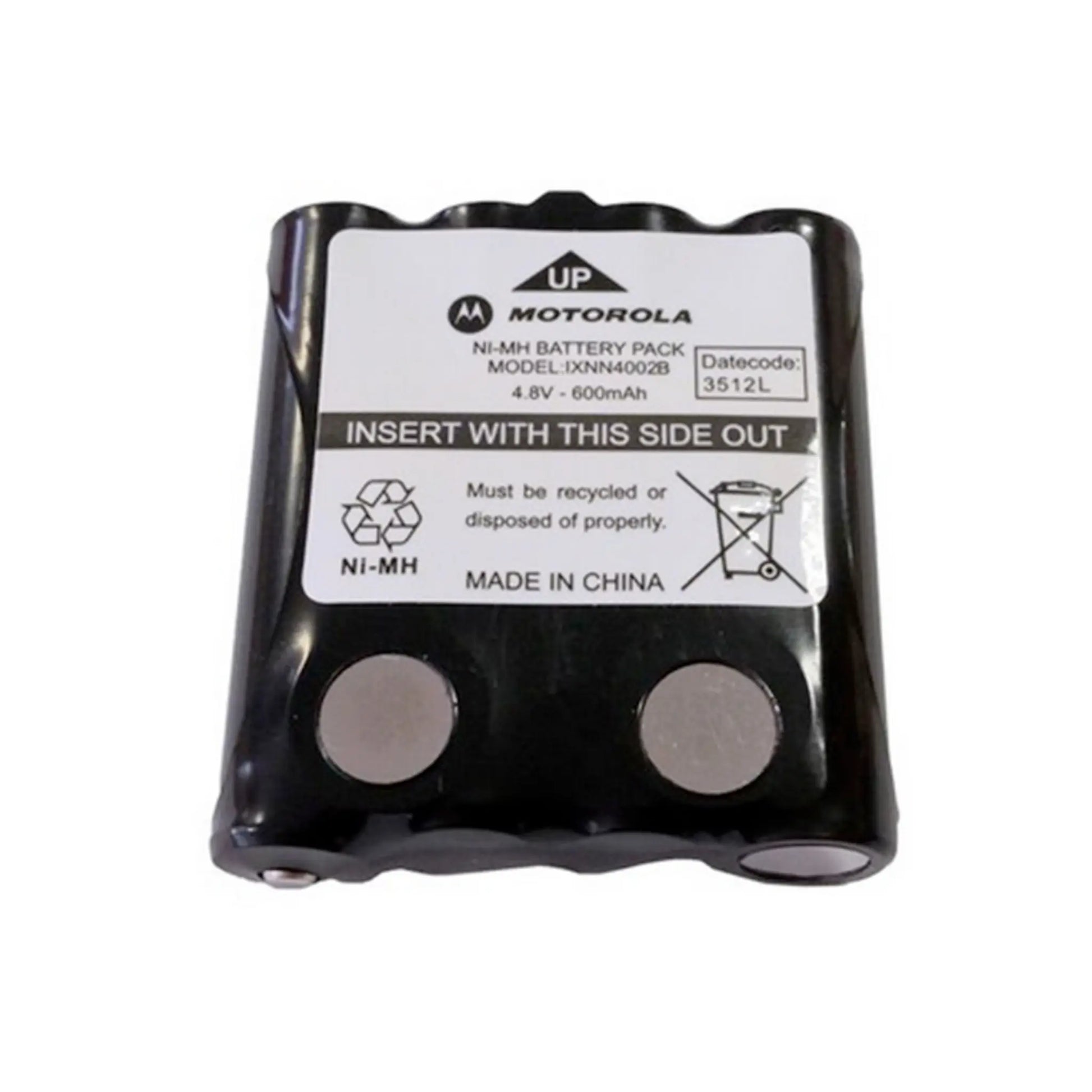 Auf diesem Produktbild wird der Motorola Akku IXNN4002B Li-Ion 4.8 Volt 600 mAh abgebildet